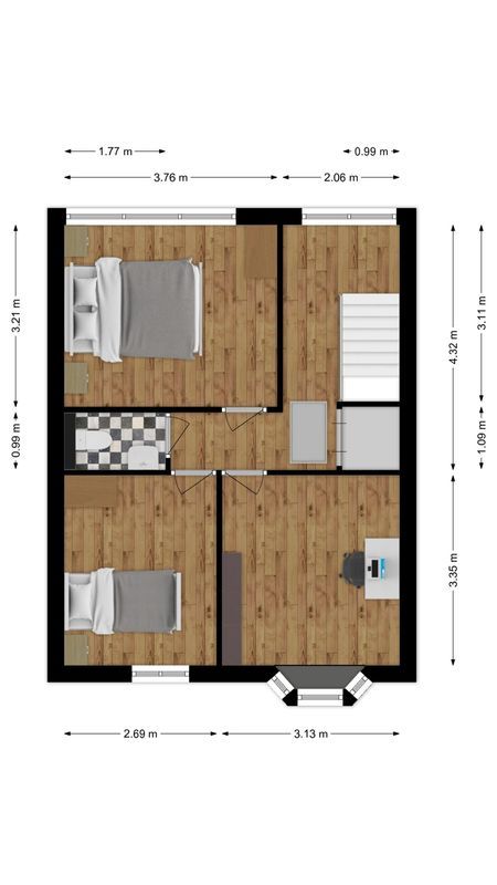 Kruisstraat 23 Floorplan Blur 2