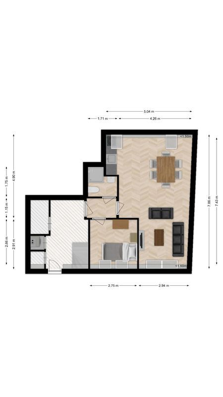 Gasthuisring 19 - c Floorplan Blur 0