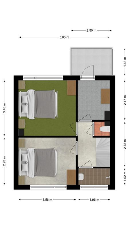 Everjachtstraat 25 Floorplan Blur 2