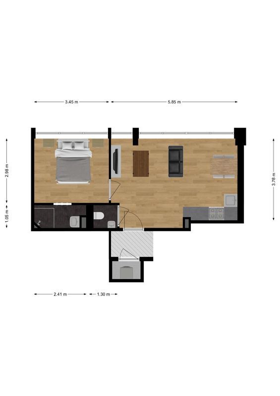 Burgemeester Verwielstraat 2 - c 03 Floorplan Blur 0