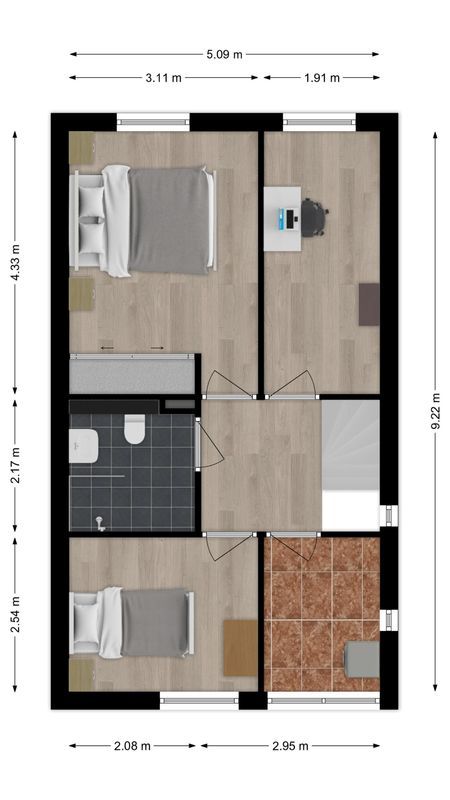 Megenstraat 151 Floorplan Blur 1