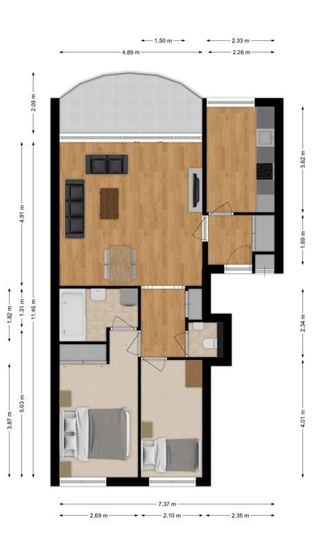 Hugo Verrieststraat 121 Floorplan Blur 0