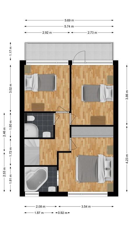 Perosistraat 30 Floorplan Blur 1