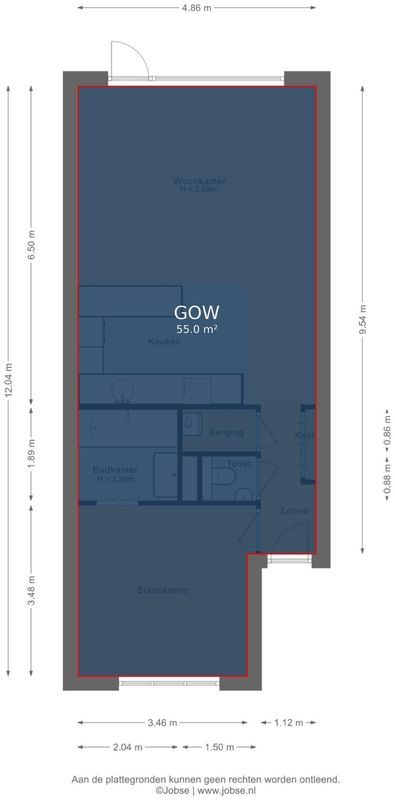 Middellaan 296 Floorplan Blur 2