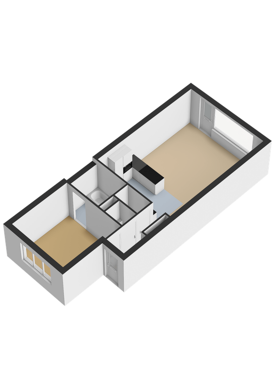 Middellaan 296 Floorplan Blur 1