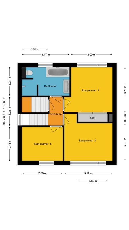 Willem van Duvenvoordestraat 12 Floorplan Blur 1