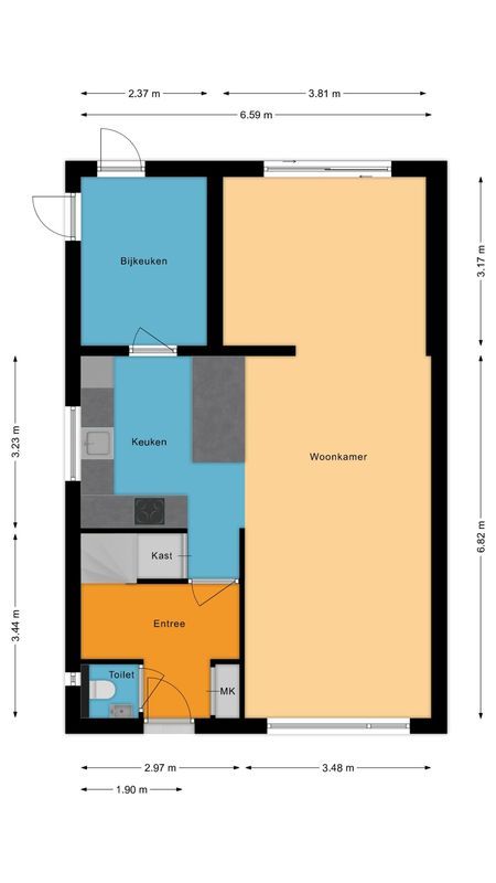 Willem van Duvenvoordestraat 12 Floorplan Blur 0