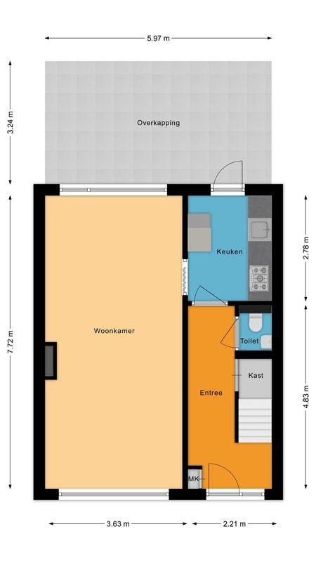 Leliestraat 13 Floorplan Blur 0
