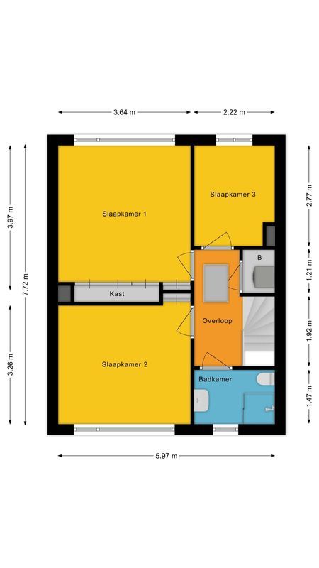 Leliestraat 13 Floorplan Blur 1