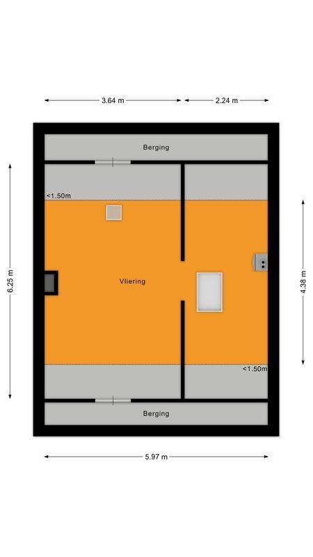 Leliestraat 13 Floorplan Blur 3