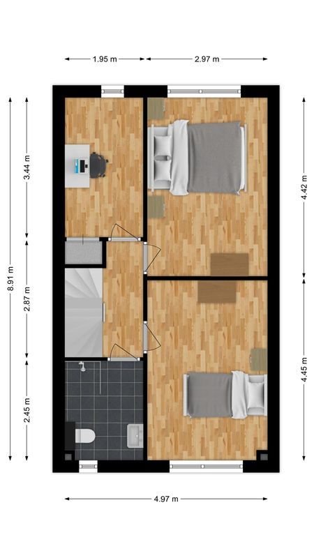 Kasteel Twikkelstraat 57 Floorplan Blur 1