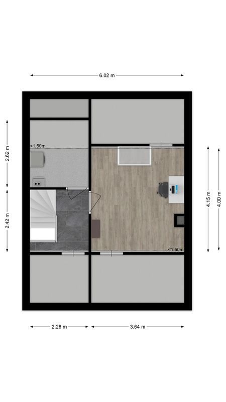 Brahmsstraat 68 Floorplan Blur 3