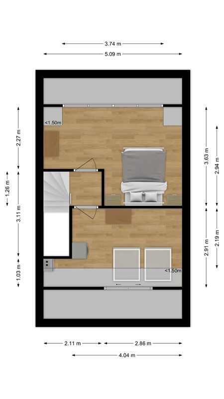 Zelhemstraat 1 Floorplan Blur 3