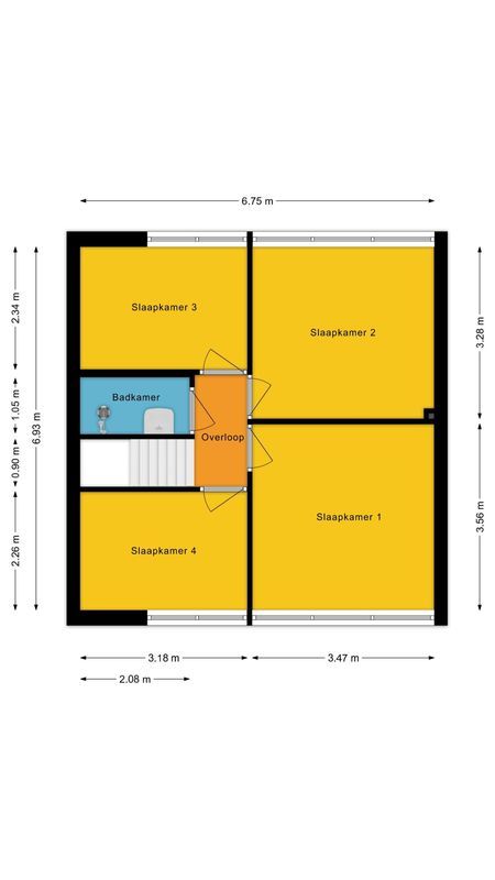 Plutostraat 7 Floorplan Blur 1