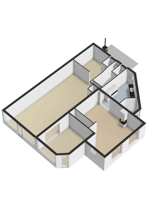 Kerkstraat 2 Floorplan Blur 2