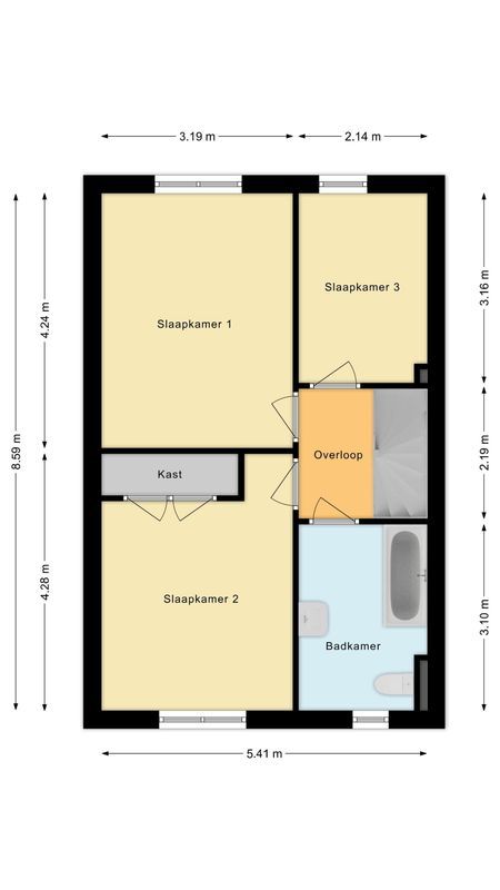 Mainelaan 76 Floorplan Blur 1
