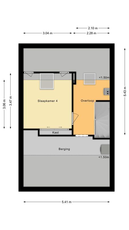 Mainelaan 76 Floorplan Blur 2