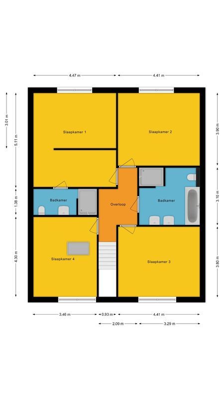 Wilgenplantsoen 18 Floorplan Blur 1
