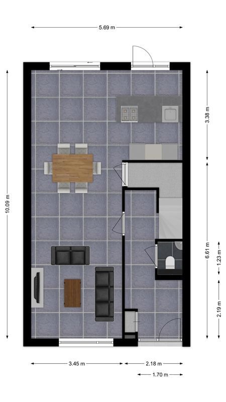 Veestraat 139 - b Floorplan Blur 0