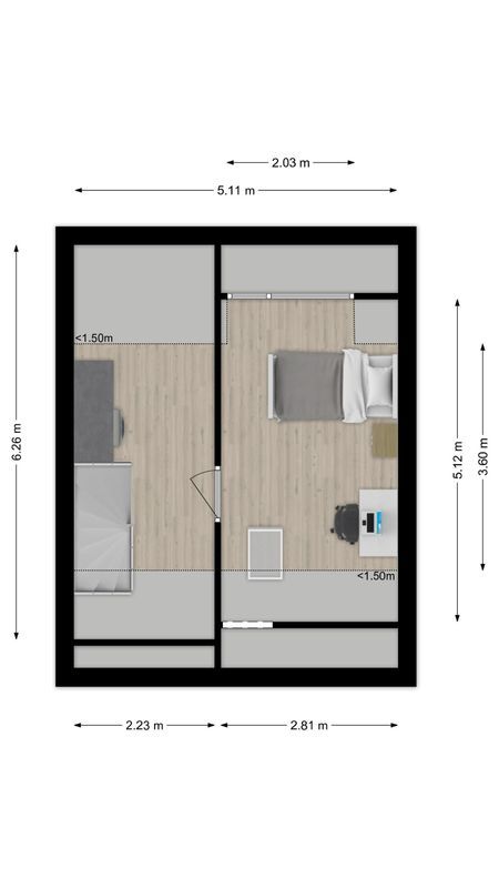 Dreischorstraat 26 Floorplan Blur 3