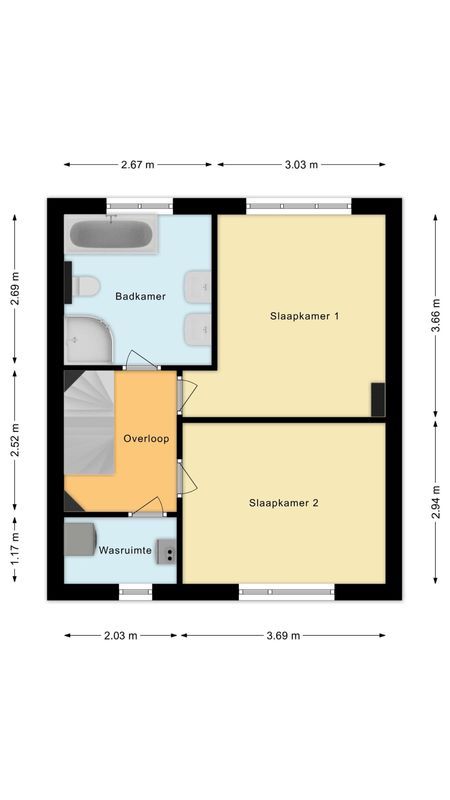 Rietstraat 48 Floorplan Blur 1