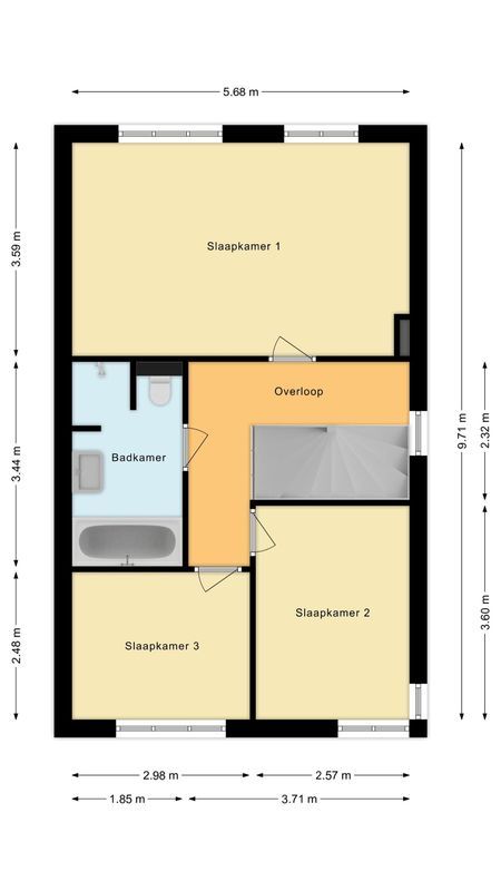 Johannes van Dreghtstraat 16 Floorplan Blur 1