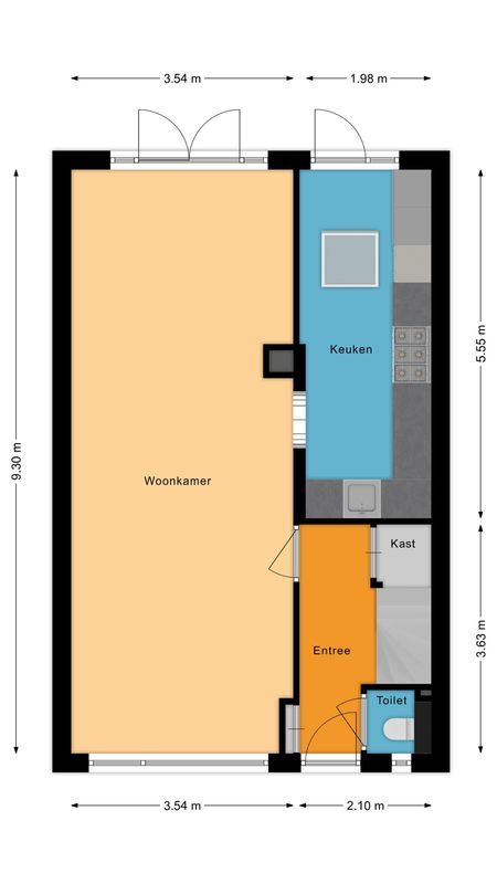 Amstelstraat 36 Floorplan Blur 1
