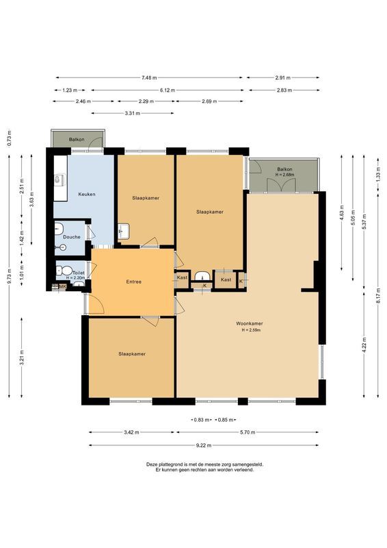 Verbeetenstraat 69 - C Floorplan Blur 0