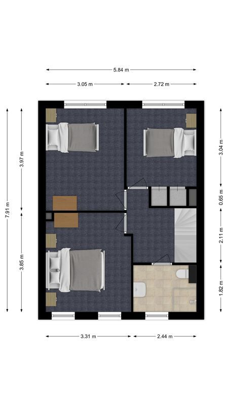 Costerman Boodtstraat 29 Floorplan Blur 1