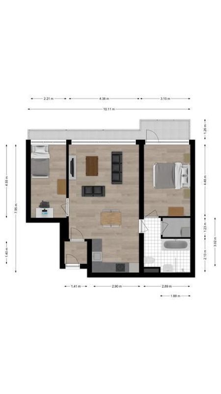 Korte Nieuwstraat 44 Floorplan Blur 1
