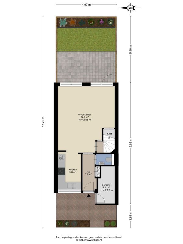 Baardwijksestraat 3 - d Floorplan Blur 4