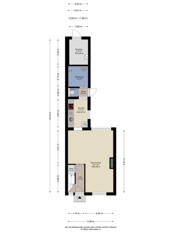 Bilderdijkstraat 16 Floorplan Blur 0