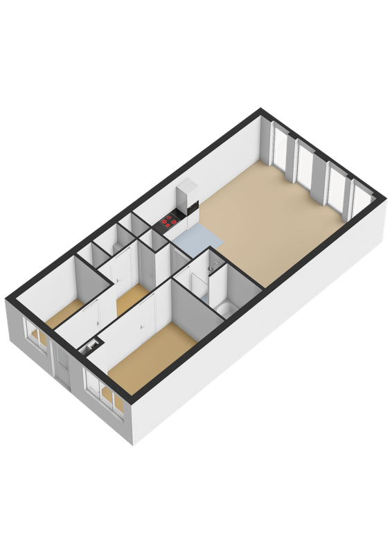 Meerten Verhoffstraat 10 - B2 Floorplan Blur 1