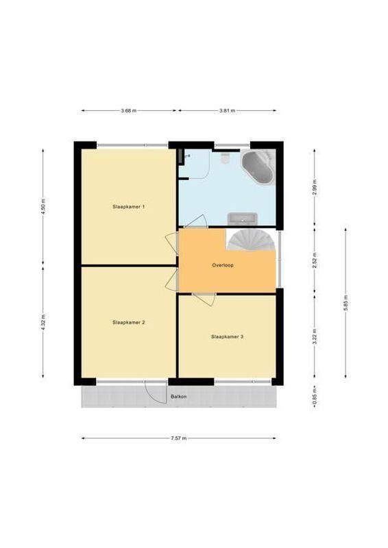 Pastoor van de Rietstraat 23 Floorplan Blur 1