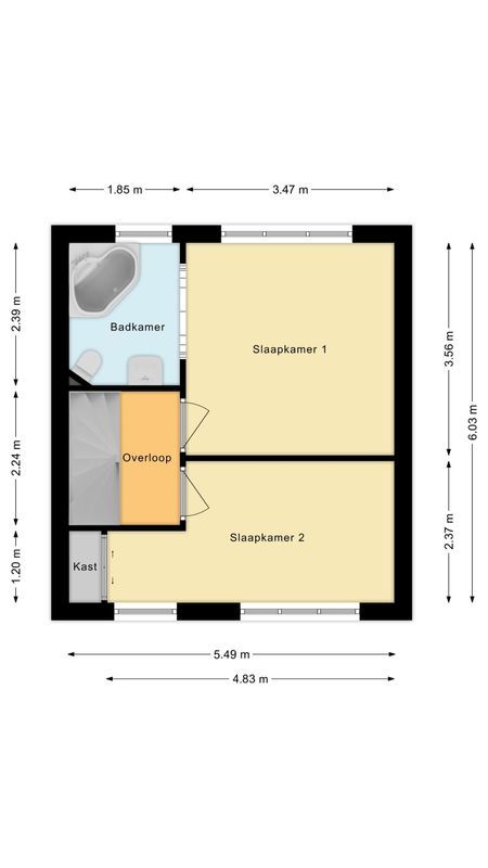 Lakenstraat 43 Floorplan Blur 1
