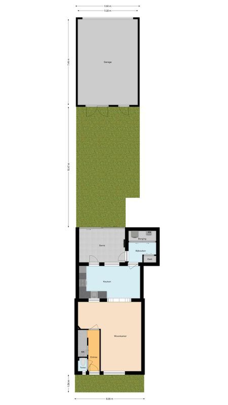 Lakenstraat 43 Floorplan Blur 3