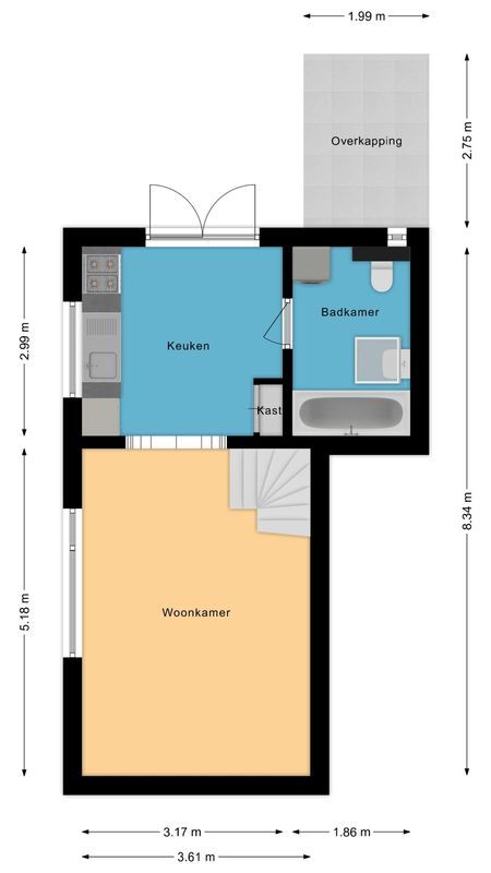 Dwarsweg 11 - A Floorplan Blur 1