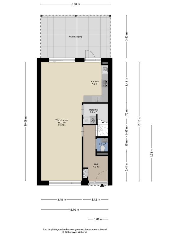 Veestraat 135 - b Floorplan Blur 0