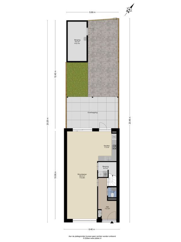 Veestraat 135 - b Floorplan Blur 2