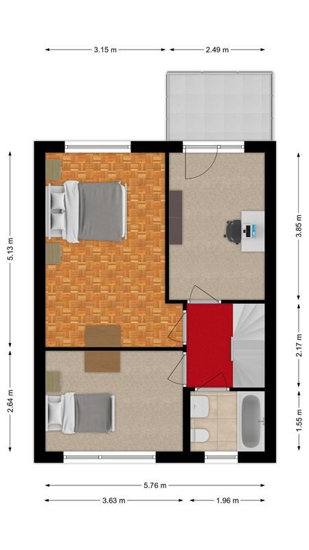 Dillenburglaan 61 Floorplan Blur 1