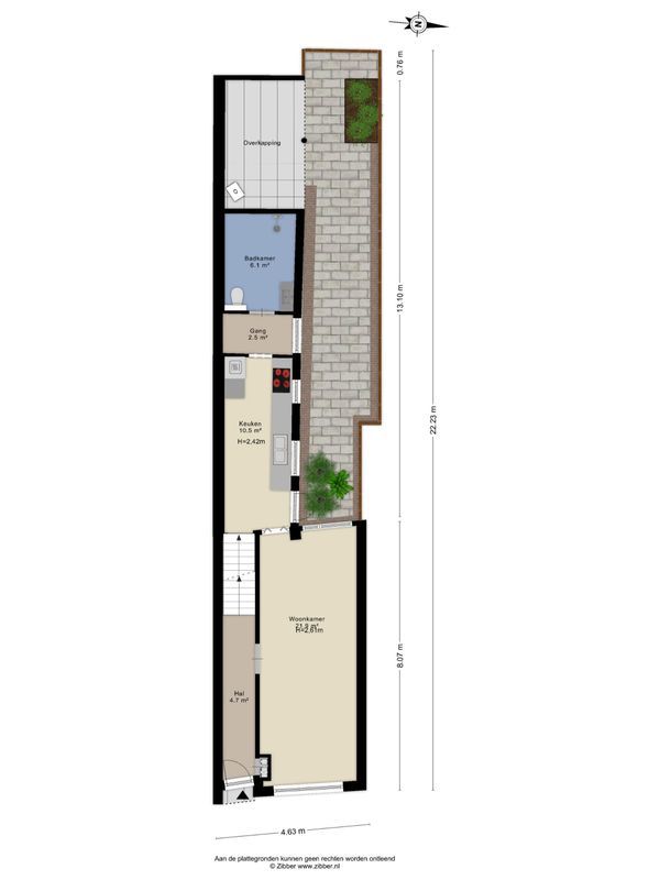 Pastoor van Beurdenstraat 61 Floorplan Blur 1
