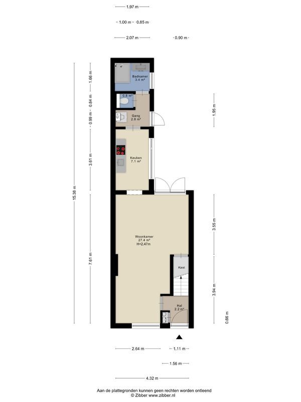 Roggestraat 27 Floorplan Blur 1