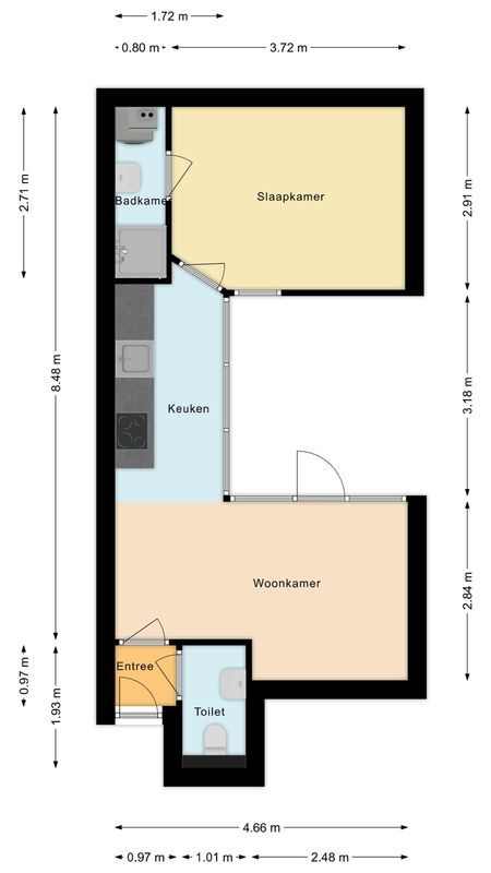 Telegraafstraat 27 - 02 Floorplan Blur 0