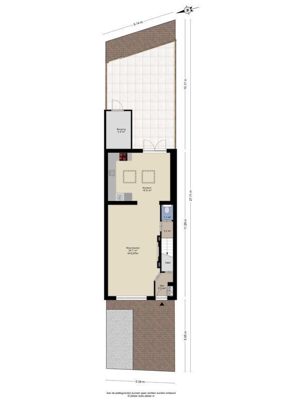 Clausstraat 9 Floorplan Blur 3
