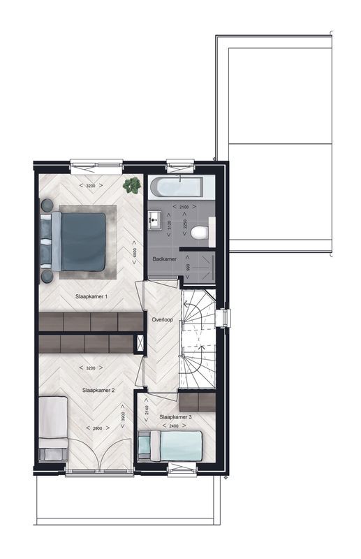 Heiveldhoef Breda - Twee-onder-een-kapwoning Type C2 - Photo Blur 5