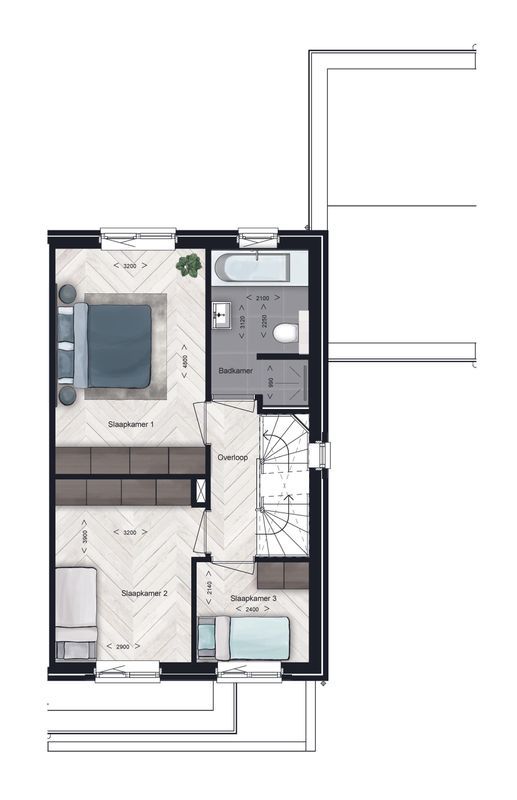 Heiveldhoef Breda - Twee-onder-een-kapwoning Type C3 - Photo Blur 5