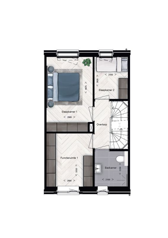 Heiveldhoef Breda - Rij- en hoekwoning Type A5 - Photo Blur 2