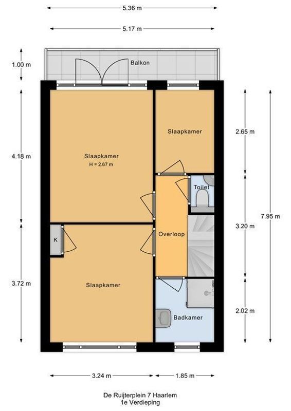 De Ruijterplein 7 Floorplan Blur 1