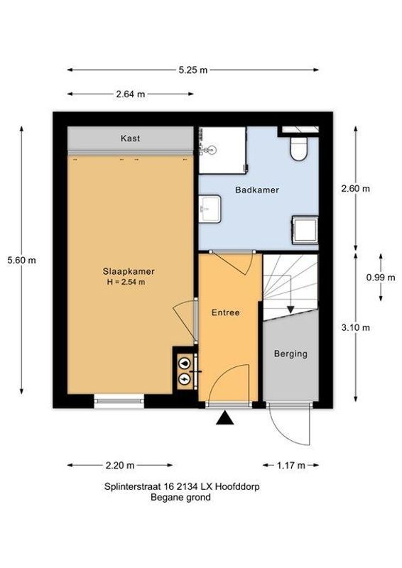 Splinterstraat 16 Floorplan Blur 1