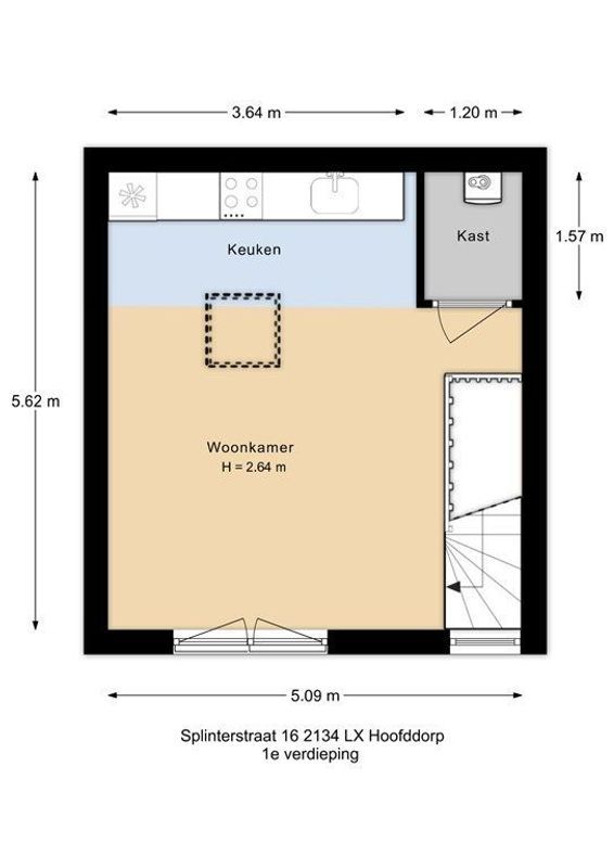 Splinterstraat 16 Floorplan Blur 2